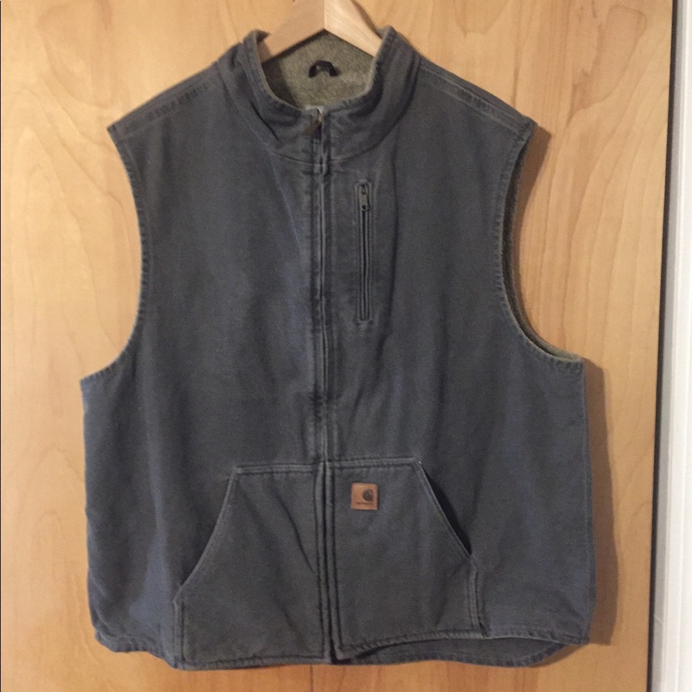 Carhartt grey heavy vest, size 2XL